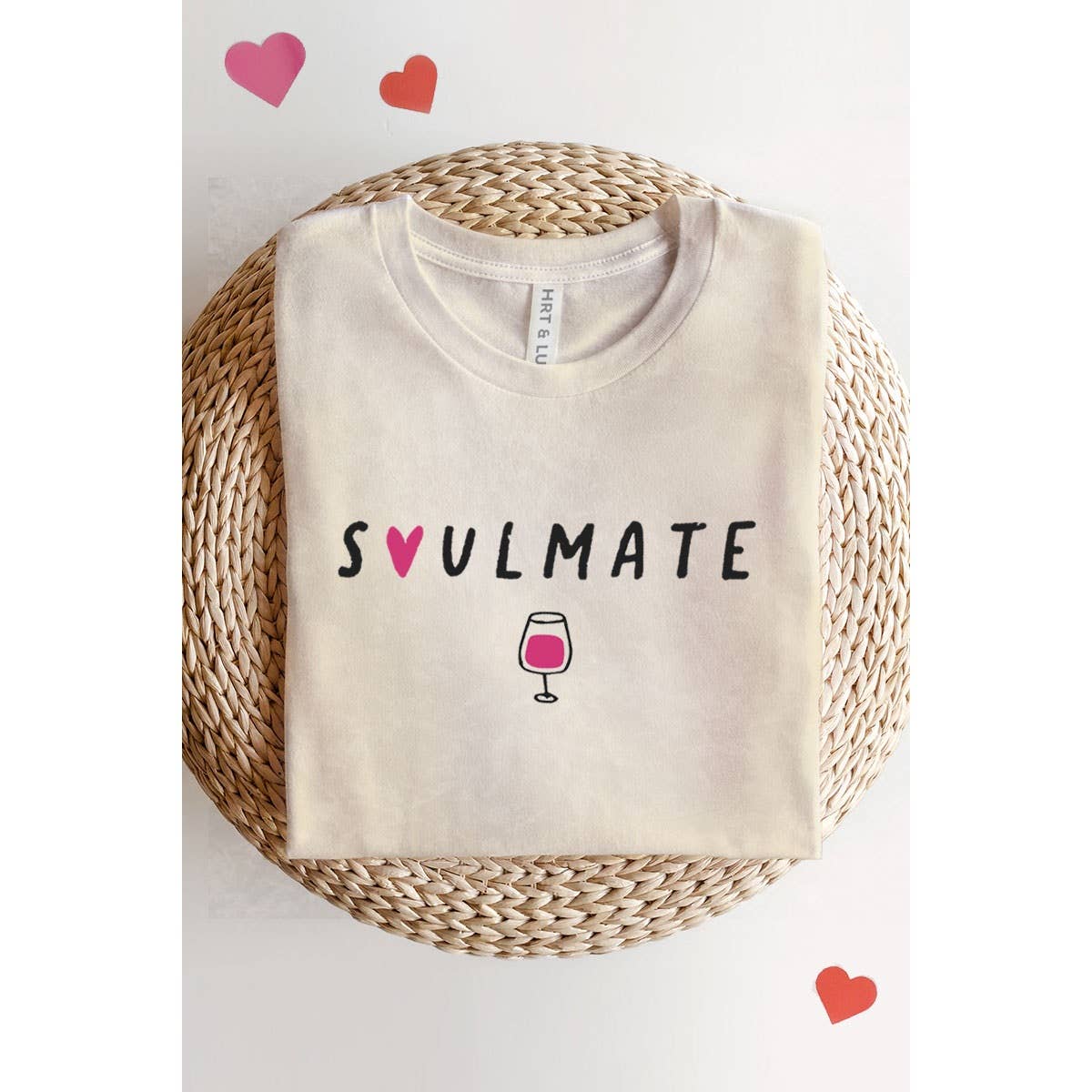 Wine is my Soulmate Graphic Tee - Jade Creek Boutique