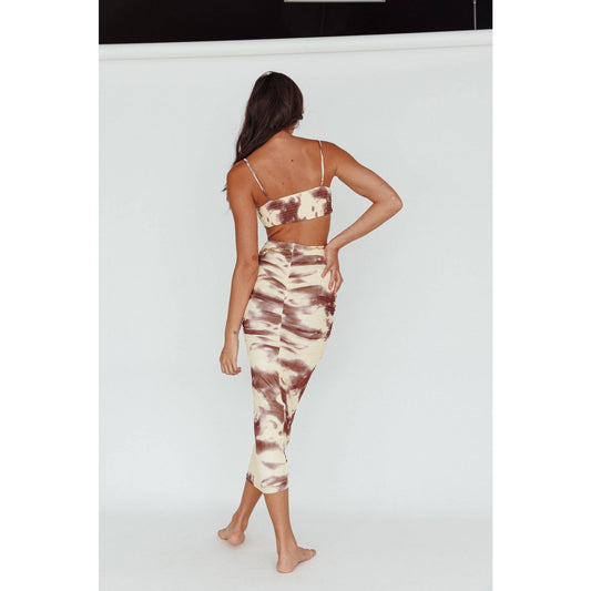 Sandy Beach Cut Out Dress