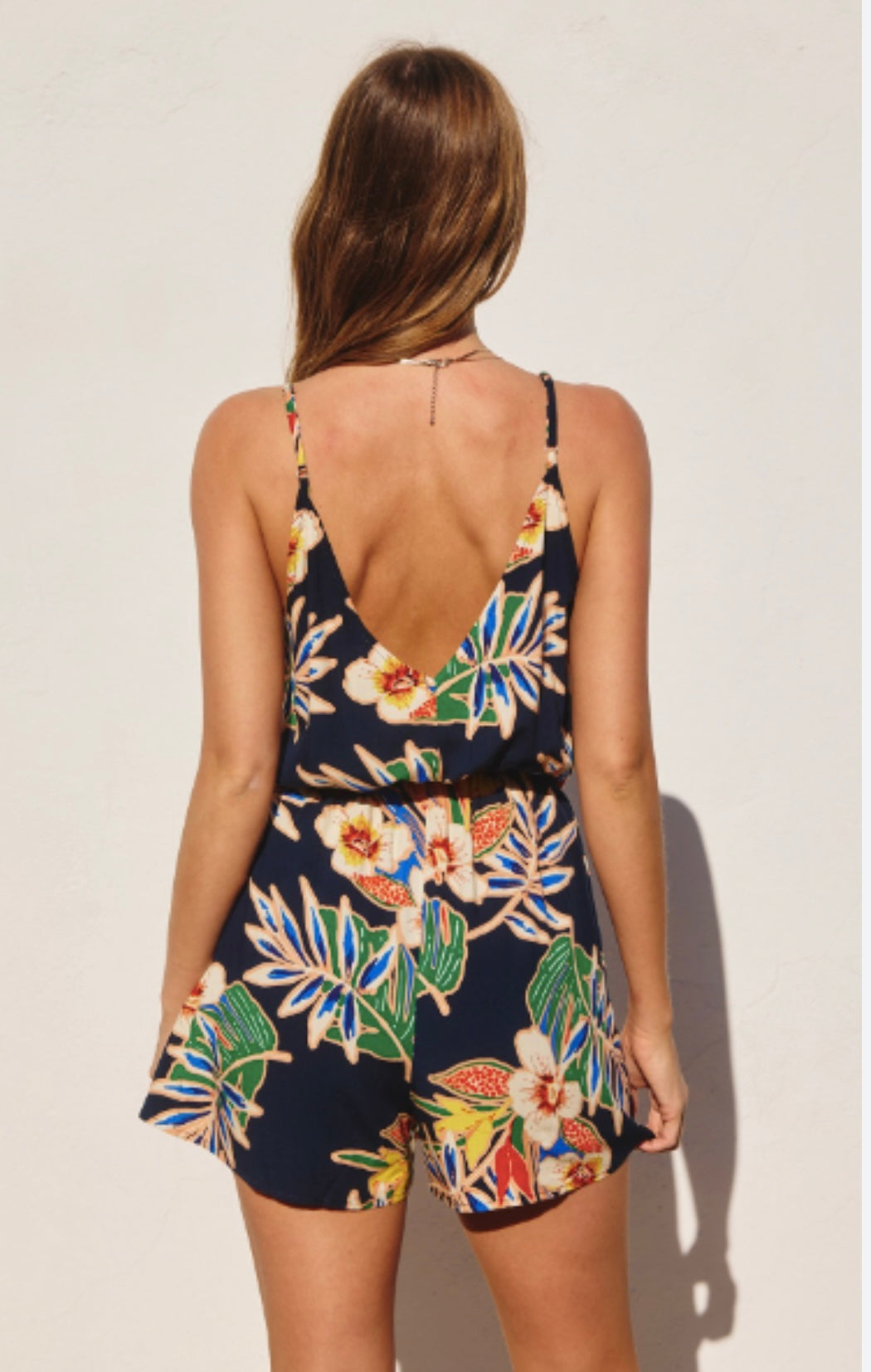 Tropical Isle Wrap Front Romper