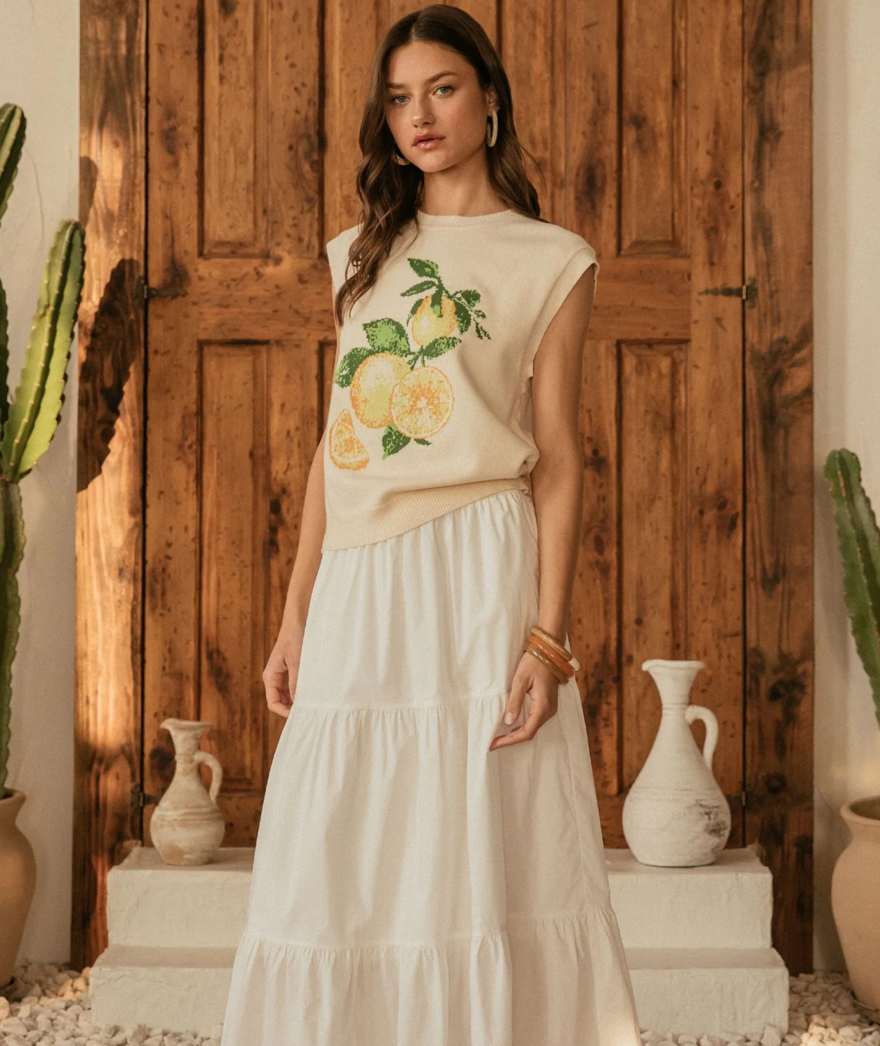 RESTOCKED! La Dolce Lemon Sleeveless Knit Top - Jade Creek Boutique
