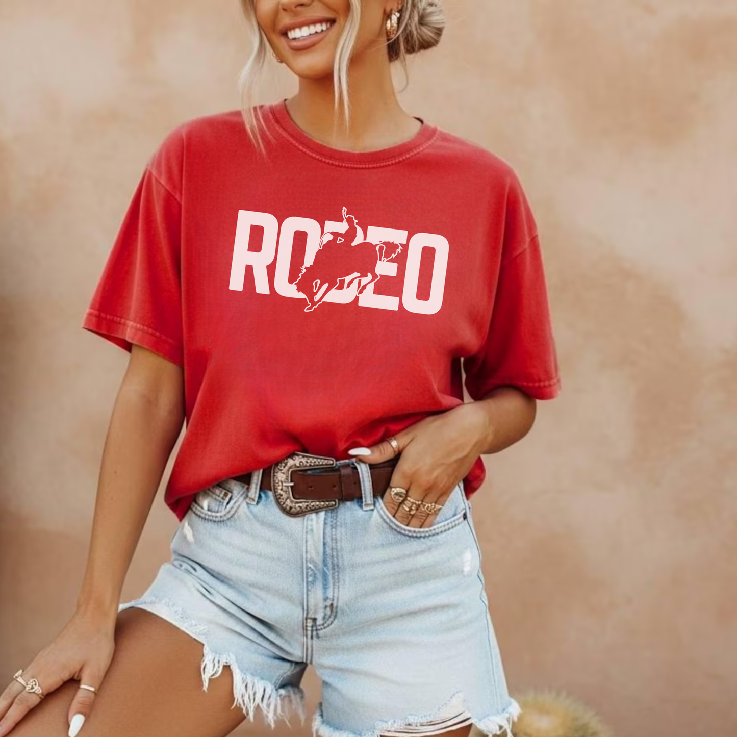 Red RODEO Graphic Tee