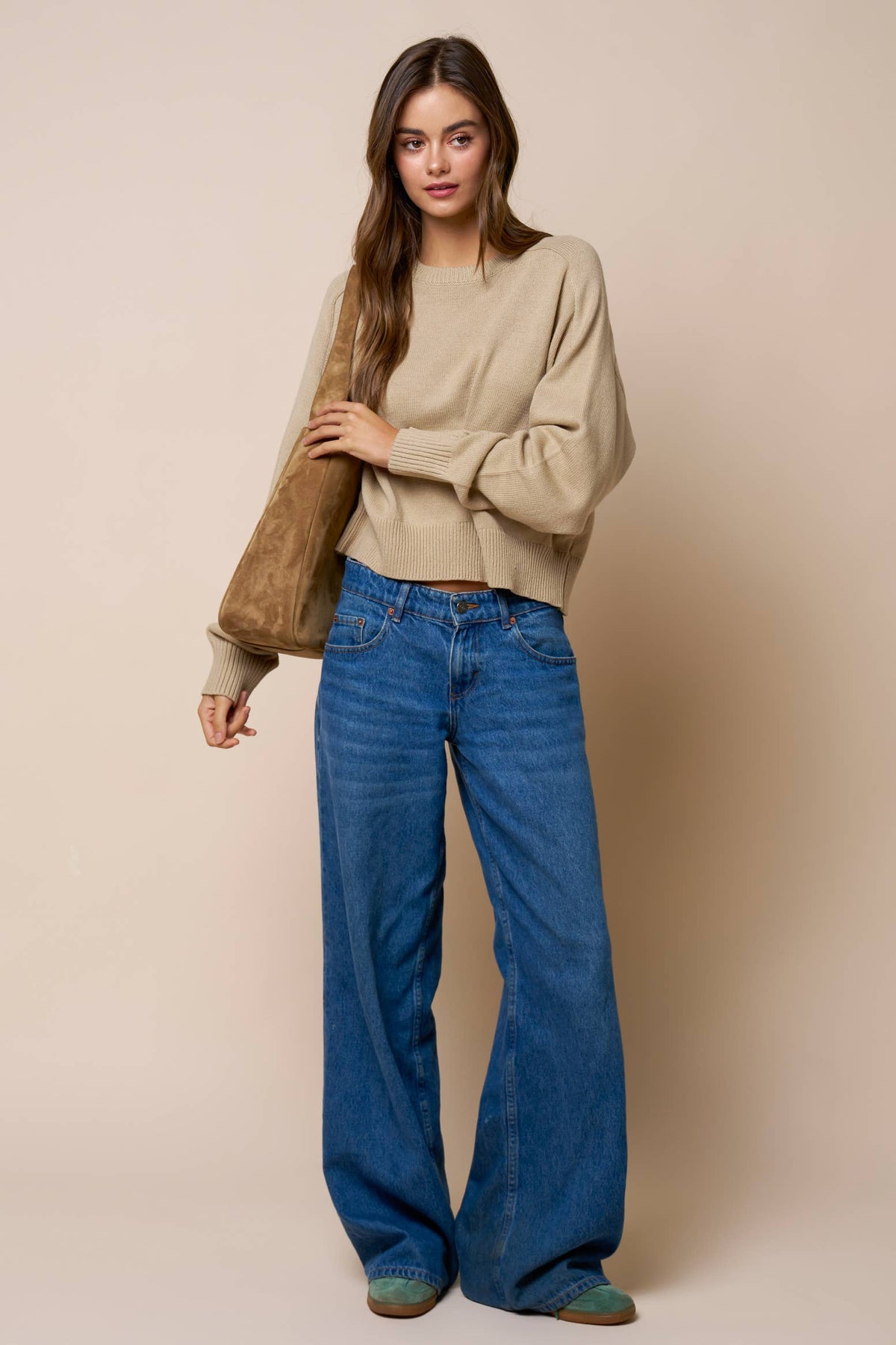 Crew Neck Knit Sweater