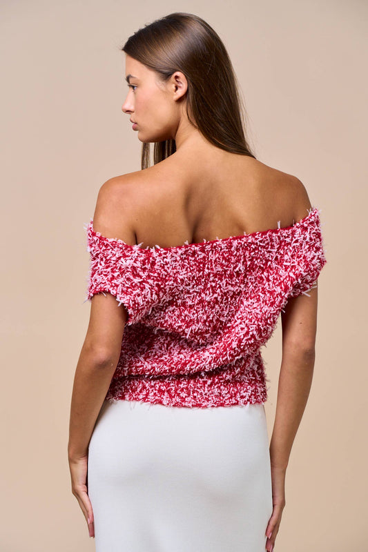 Gameday Asymmetrical Knit Top