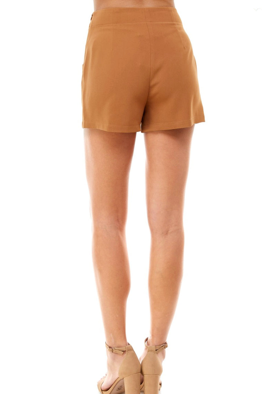 Caramel Front Button Shorts - Jade Creek Boutique