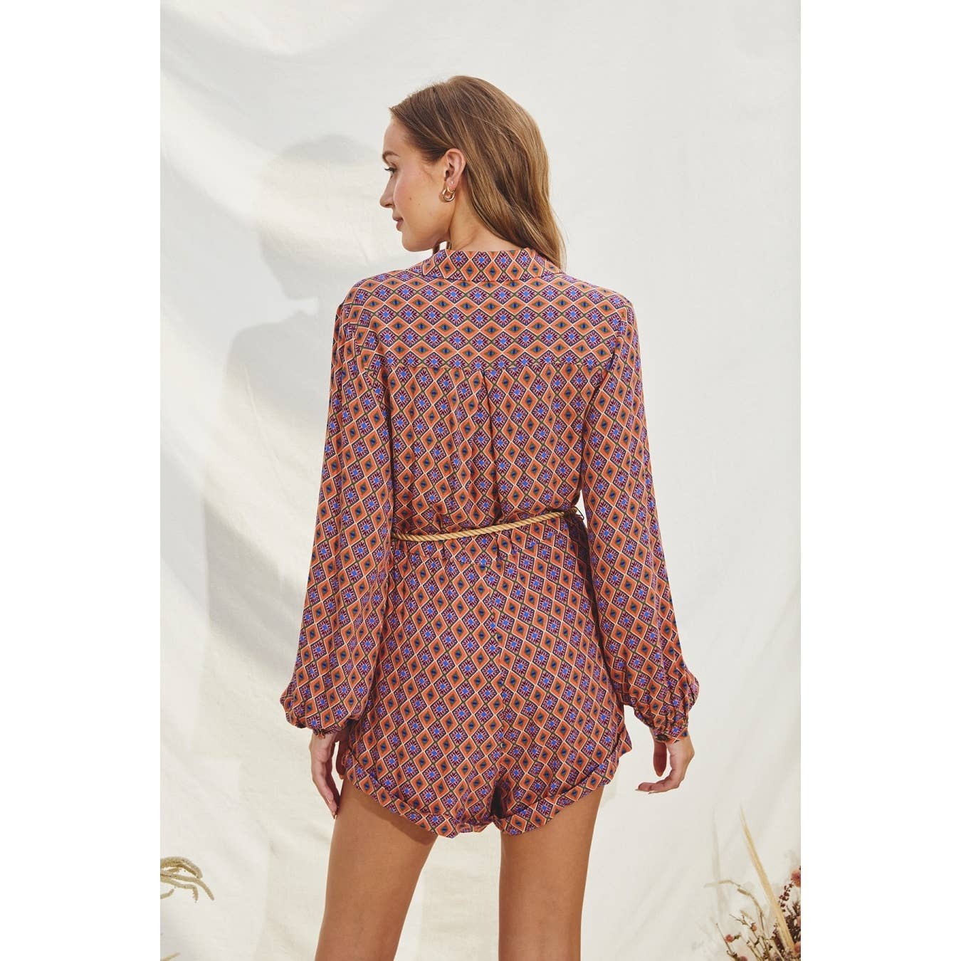 Boho Daze Collared Romper