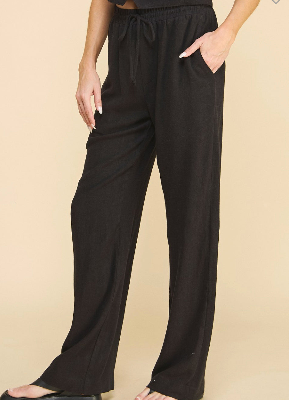 Black Linen Pants