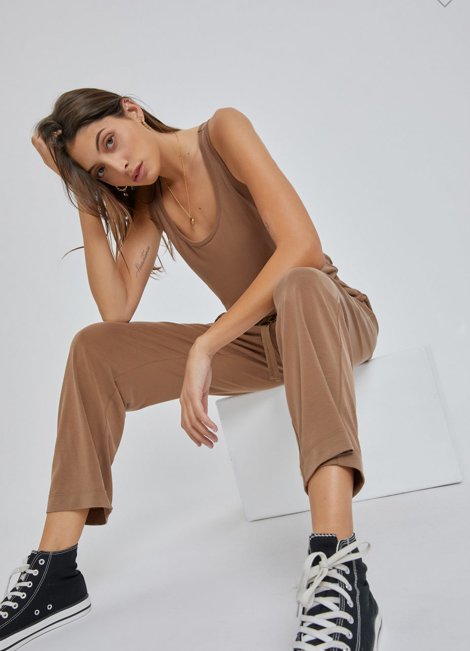 Blended Lounge Jumpsuit, Two Colors