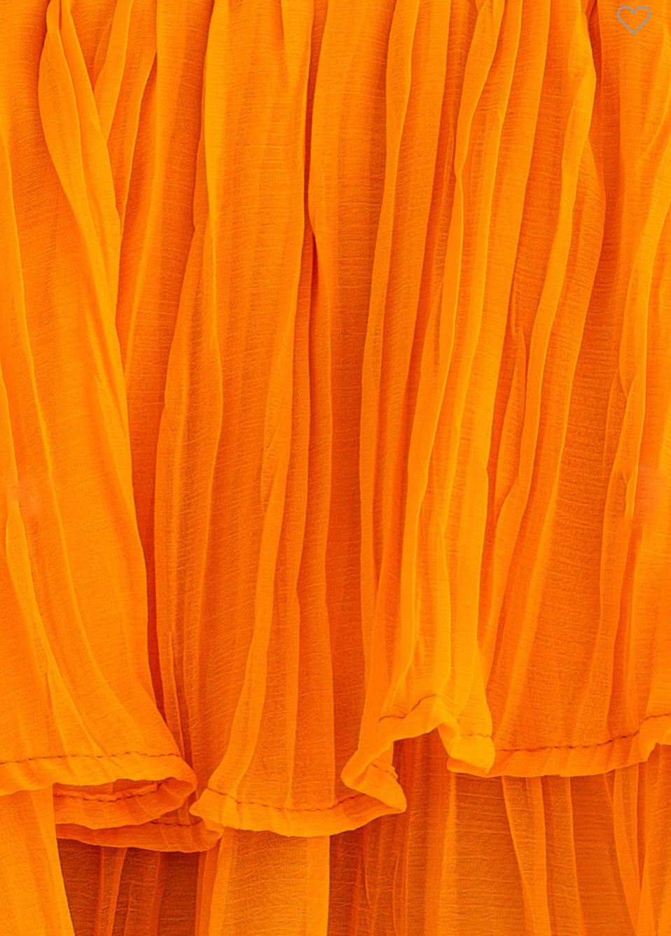 Orange Pleated Top - Jade Creek Boutique