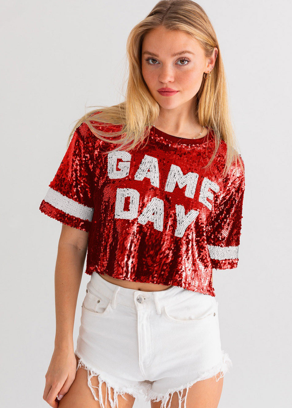 RESTOCKED! Sequin GAME DAY Top - Jade Creek Boutique