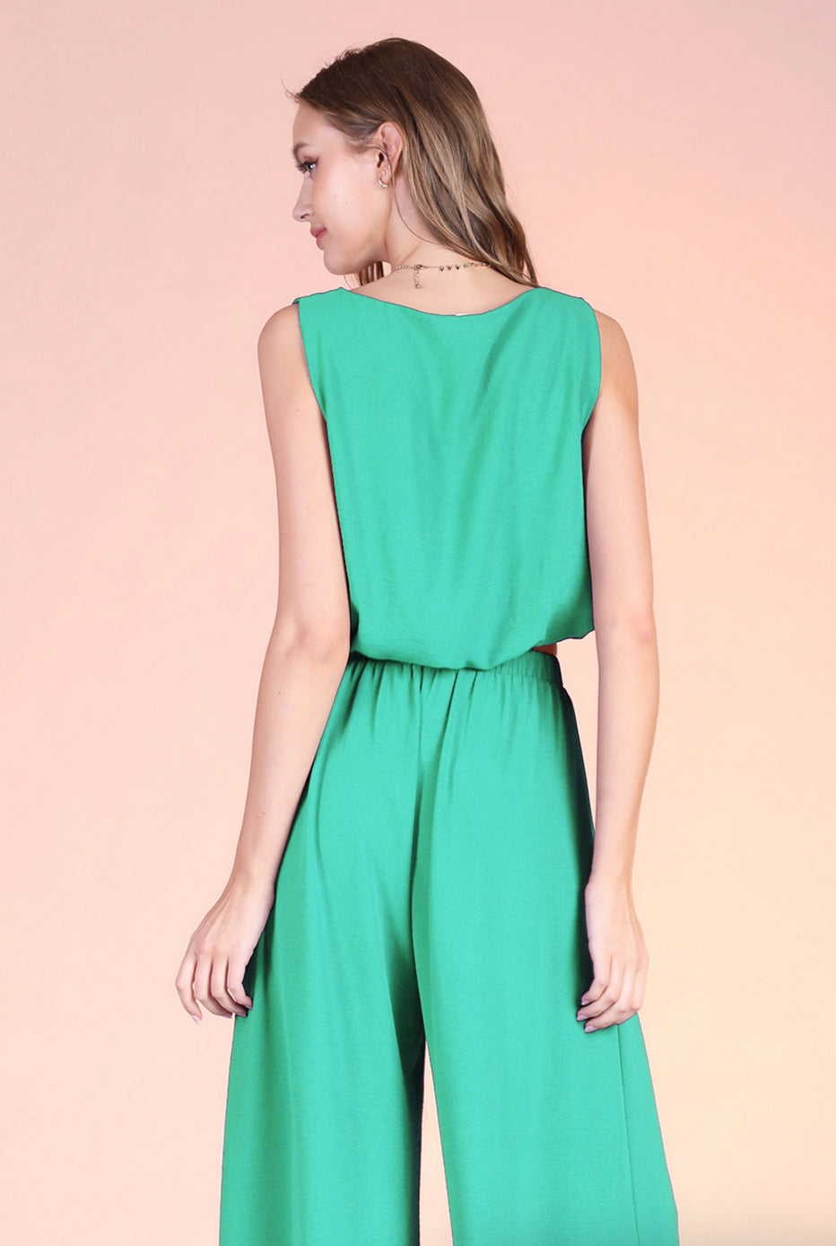 Jade Bubble Sleeveless Top