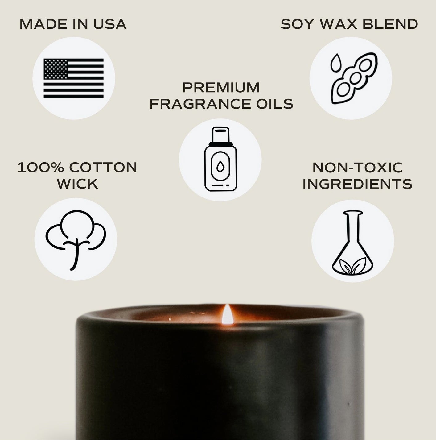 BACK IN STOCK! HELLO FALL Non Toxic Premium Fragrance Candle - Jade Creek Boutique