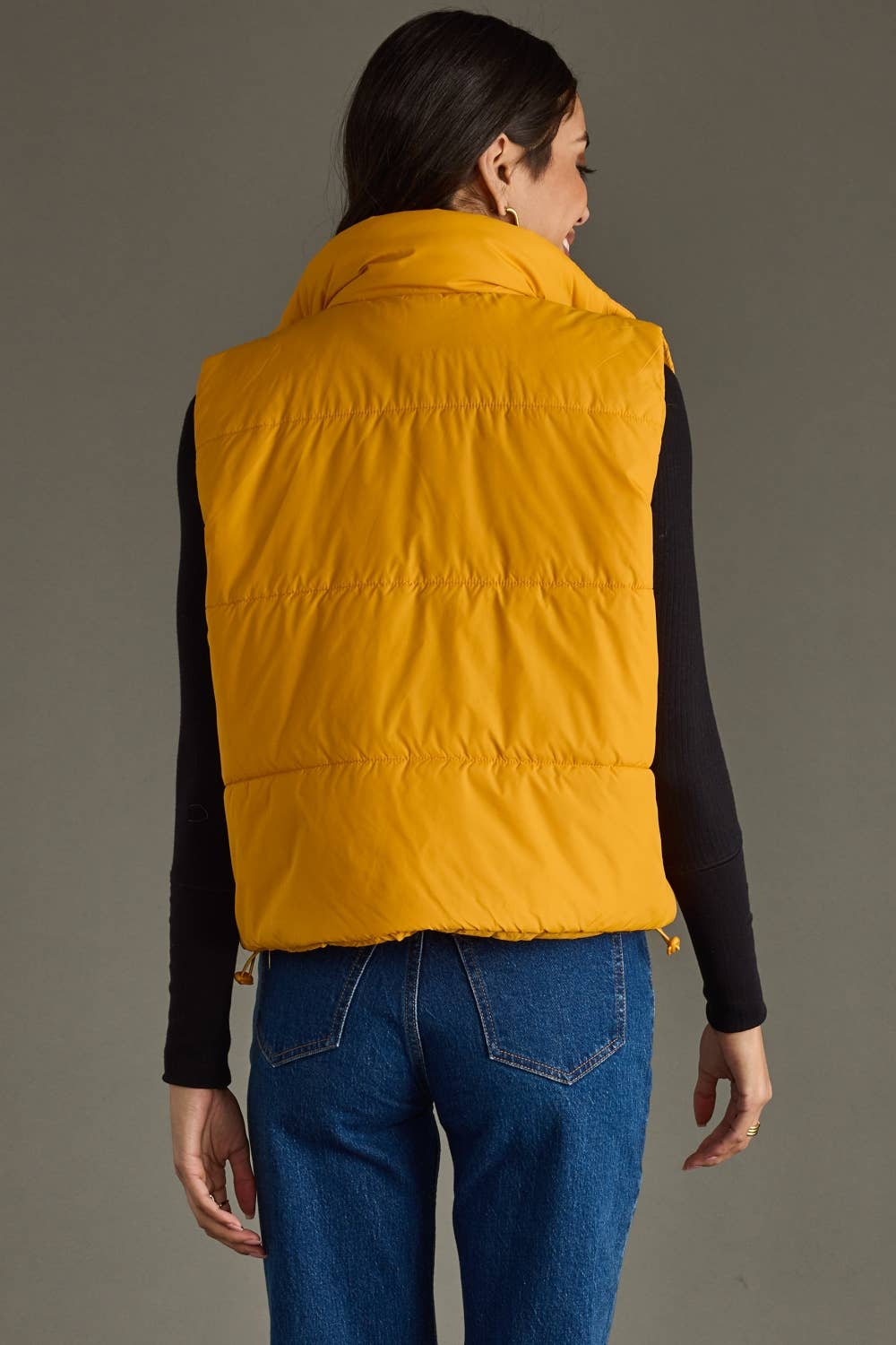 Mustard Premium Filled Puffer Vest