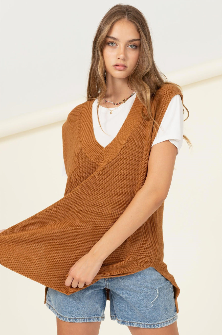 RESTOCKED!!! V Neck Sweater Vest, Two Colors - Jade Creek Boutique