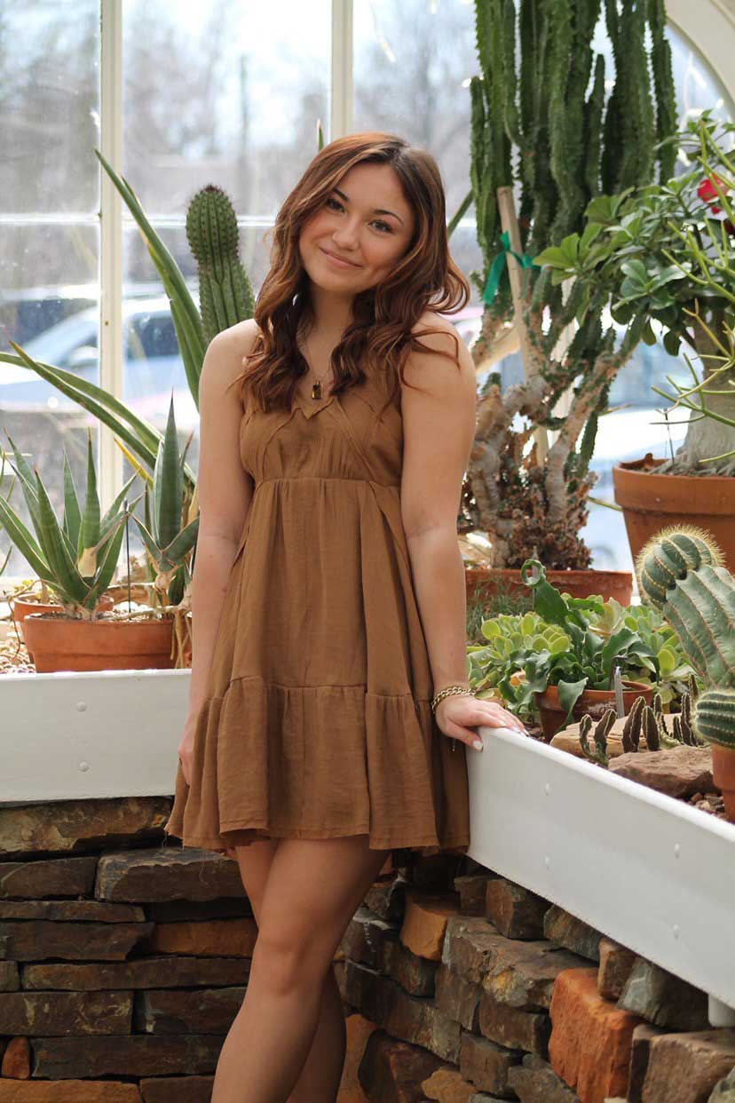 Bohemian Brown Babydoll Dress Large Bohemian Brown Babydoll Dress Large