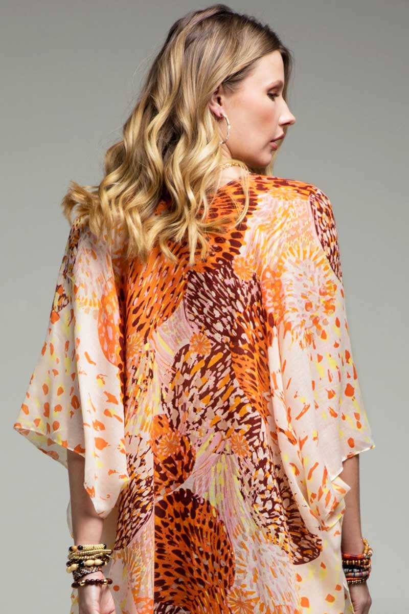 Dandelion Print Kimono - Jade Creek Boutique