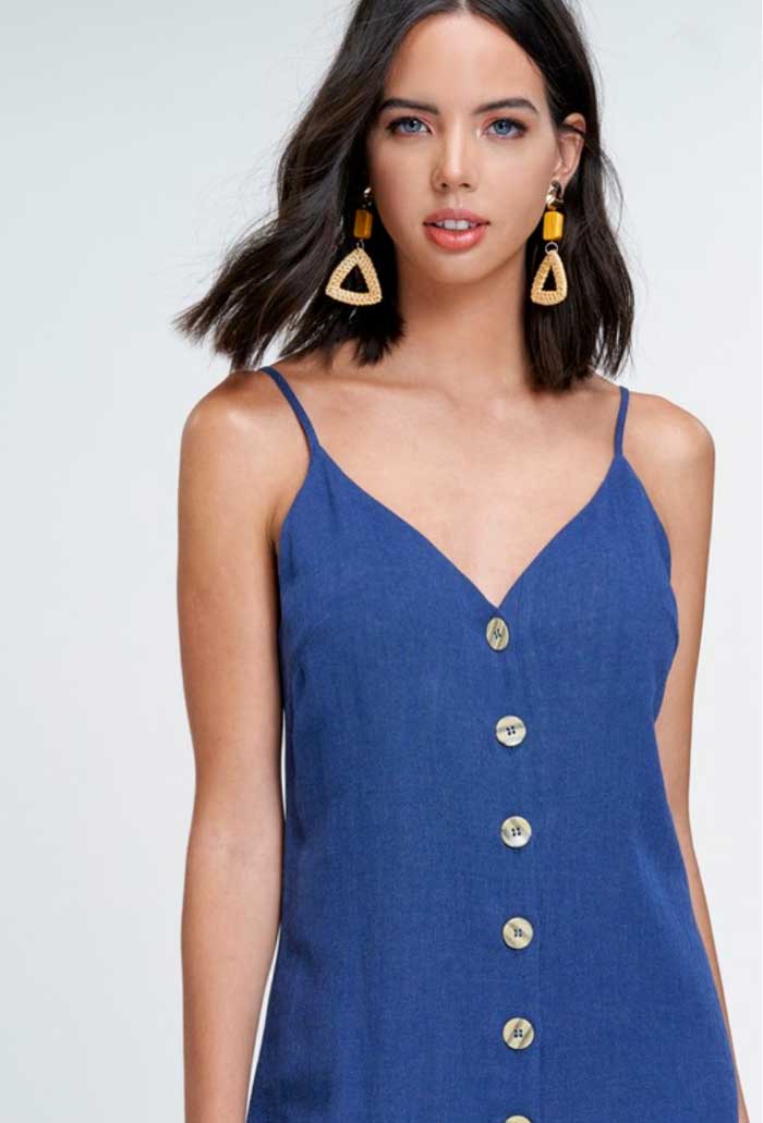 Coconut Button Cami Dress - Jade Creek Boutique