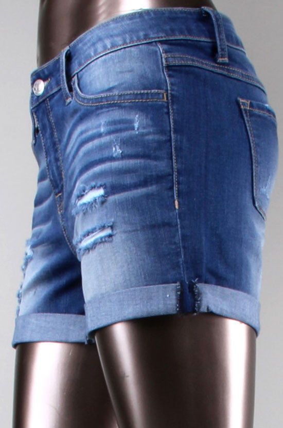 Distressed Boyfriend Shorts - Jade Creek Boutique