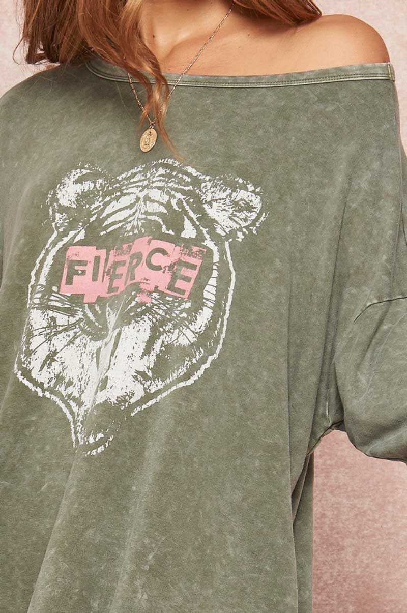 FIERCE Vintage Mineral Wash Dress - Jade Creek Boutique