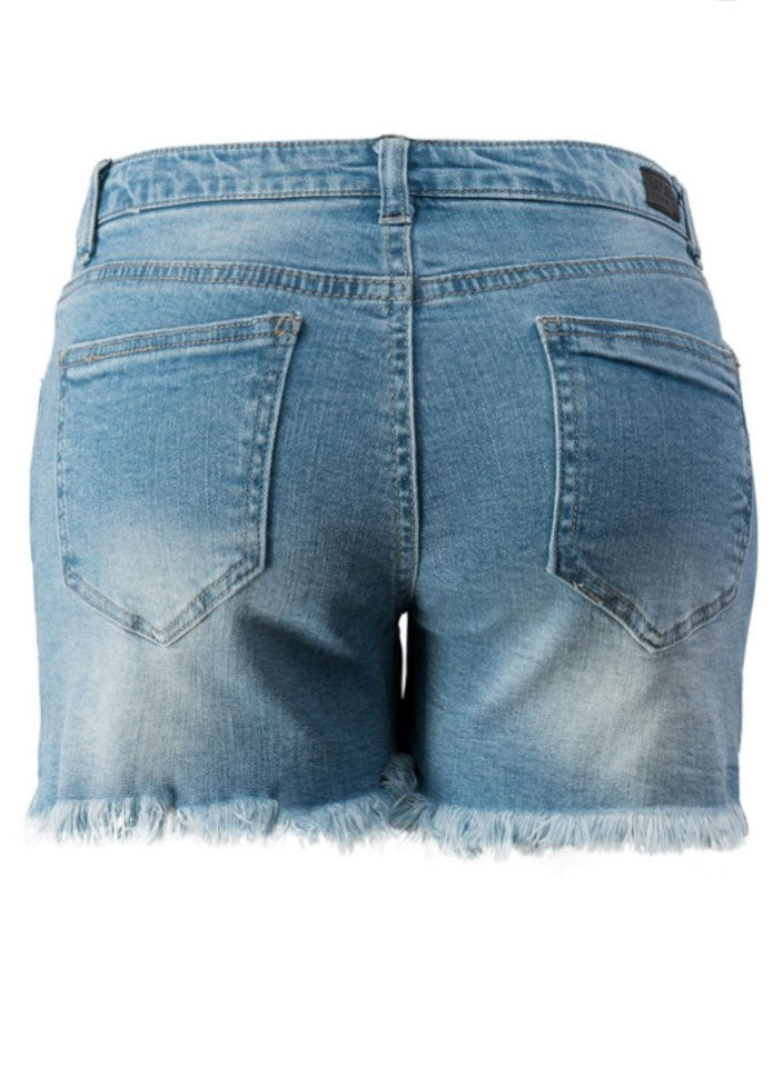 Distressed Hi Lo Cut Offs - Jade Creek Boutique