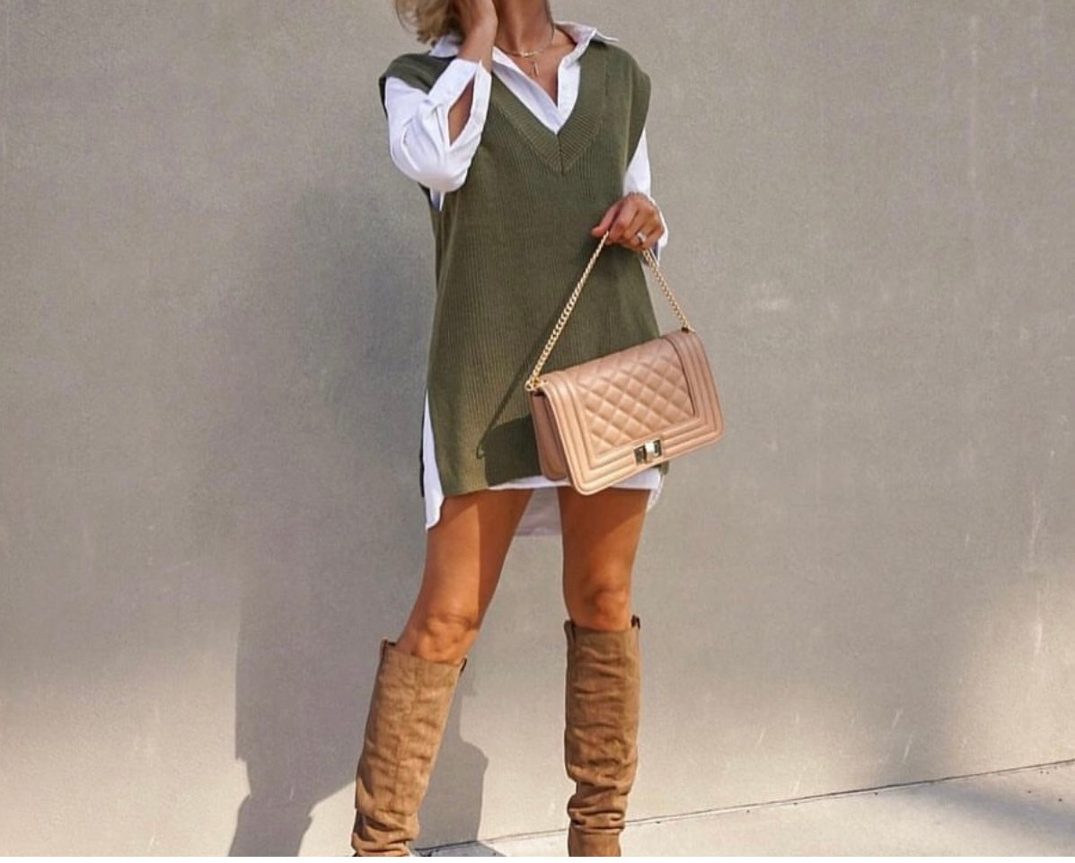 RESTOCKED!!! V Neck Sweater Vest, Two Colors - Jade Creek Boutique