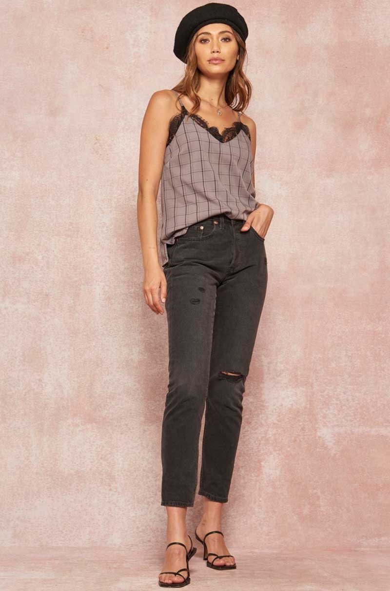 Lace Trimmed Layering Cami - Jade Creek Boutique