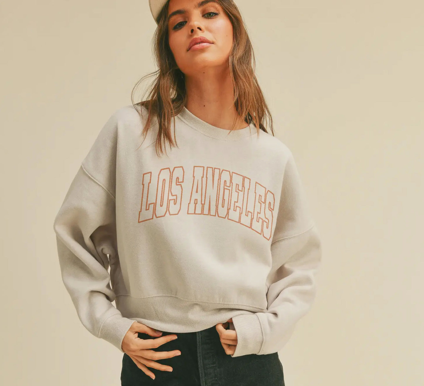 Heather Dust Los Angeles Pullover - Jade Creek Boutique