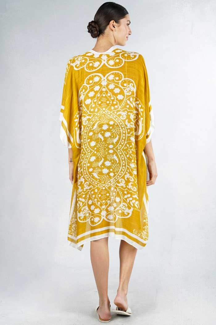 Mustard Bohemian Kimono - Jade Creek Boutique