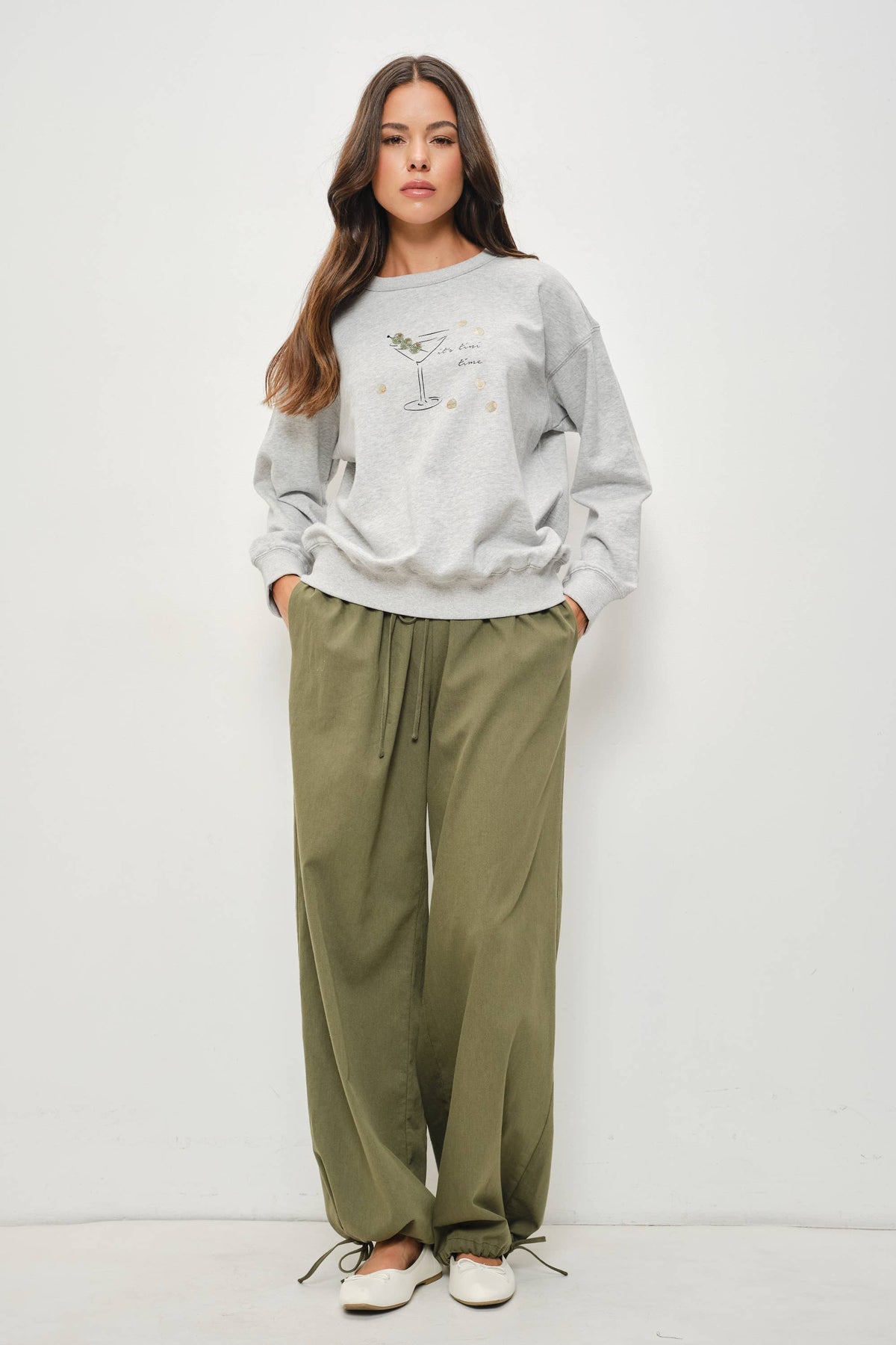 TINI TIME CREWNECK SWEATSHIRT - Jade Creek Boutique