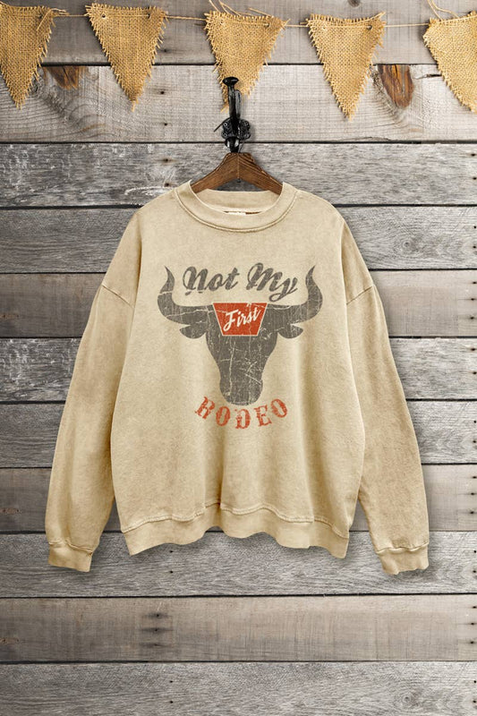 NOT MY FIRST RODEO Crewneck