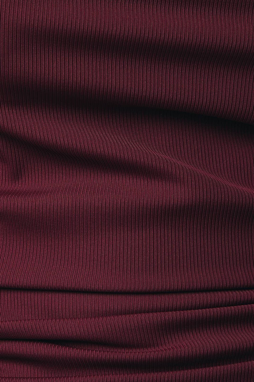 Merlot Ribbed Sleeveless Top