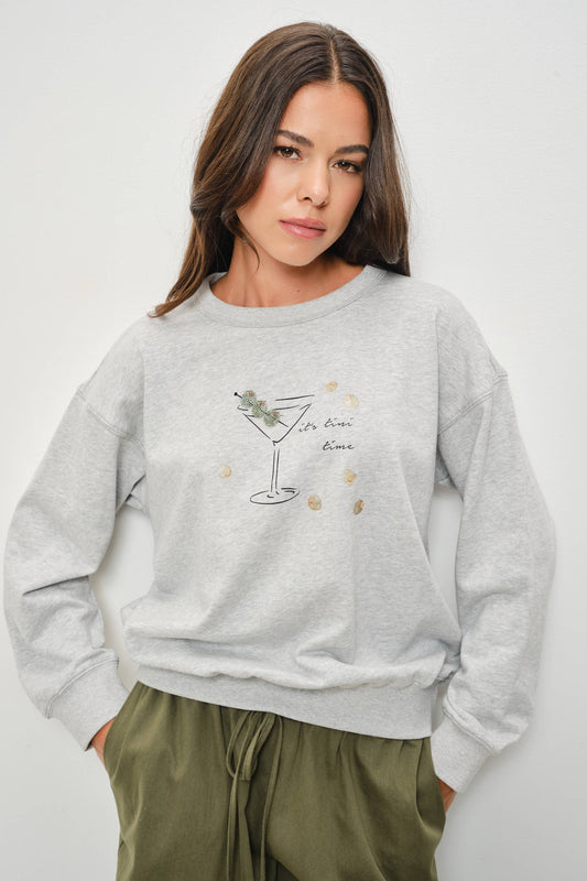 TINI TIME CREWNECK SWEATSHIRT - Jade Creek Boutique