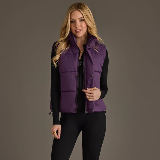 Just Plum Purple Puffer Vest