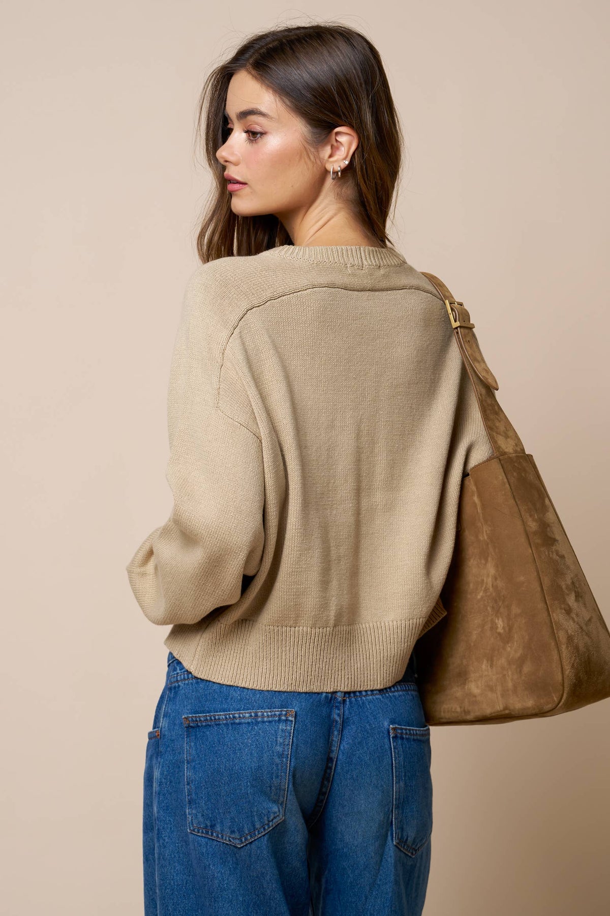 Crew Neck Knit Sweater