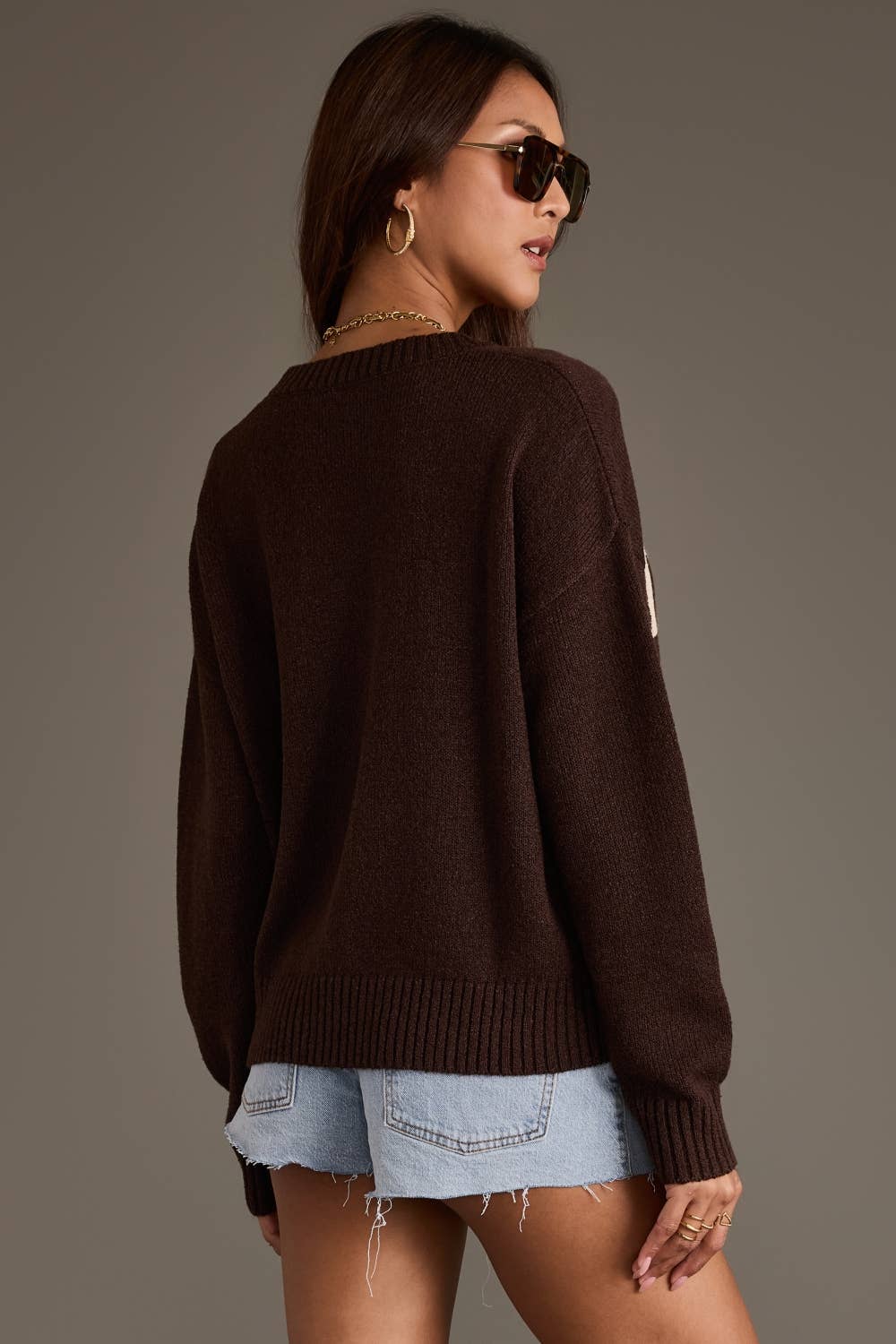 Brown Rodeo Lightweight Sweater - Jade Creek Boutique