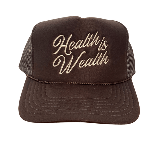 HEALTH IS WEALTH Trucker Hat - Jade Creek Boutique