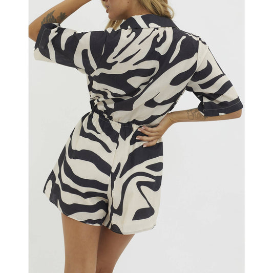 Zebra Print Romper