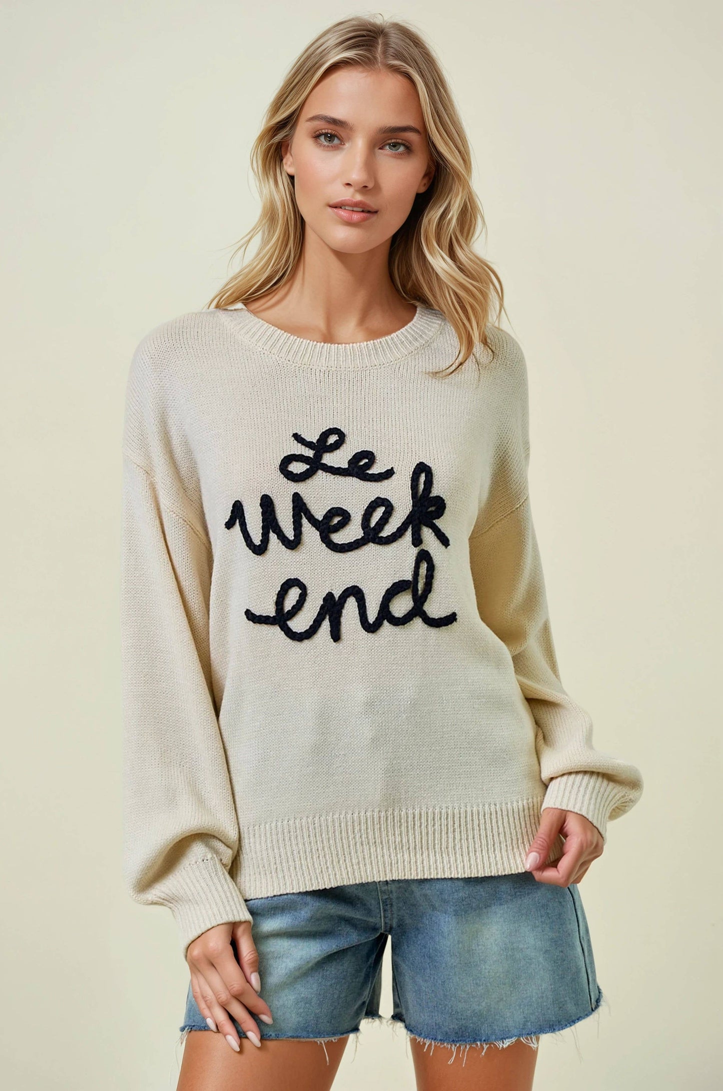 Black LE WEEKEND Sweater