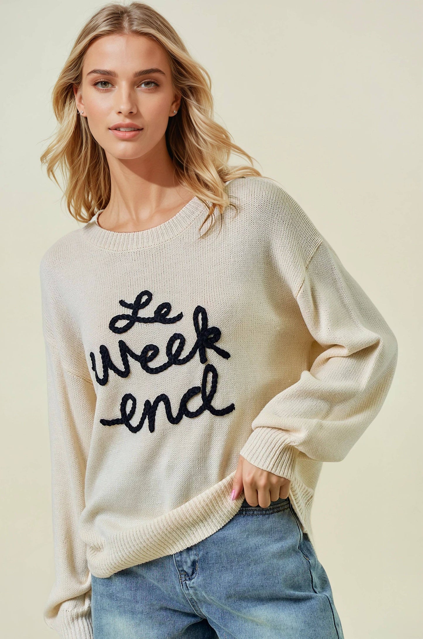 Black LE WEEKEND Sweater