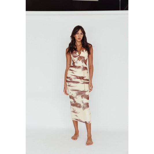 Sandy Beach Cut Out Dress