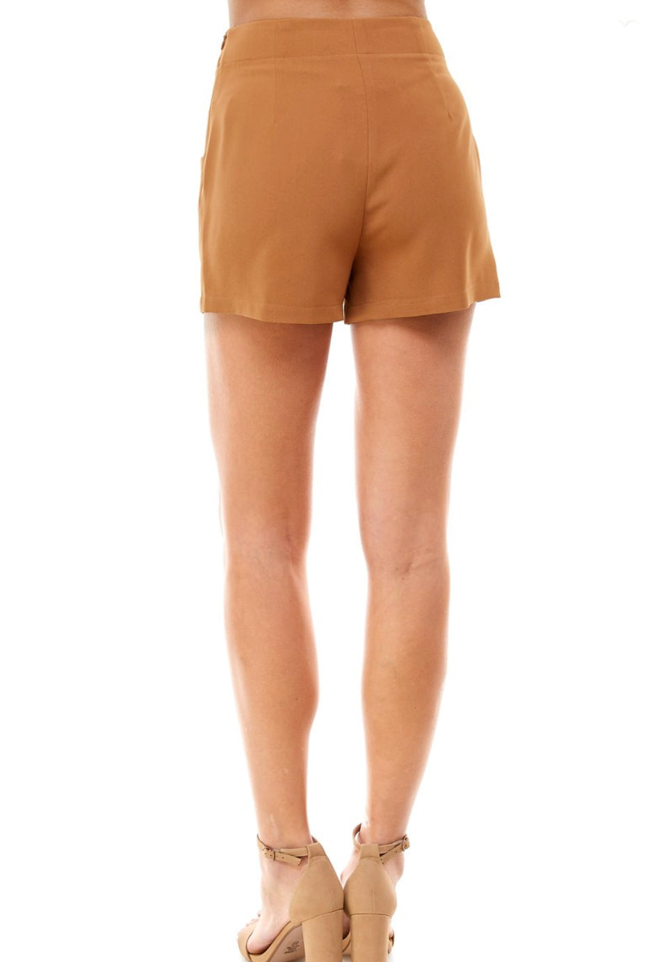 Caramel Front Button Shorts