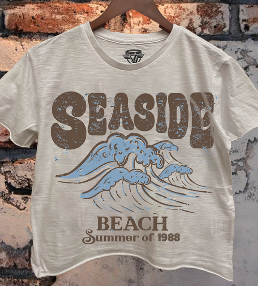 Vintage Seaside Summer of 1989 Cropped T shirt