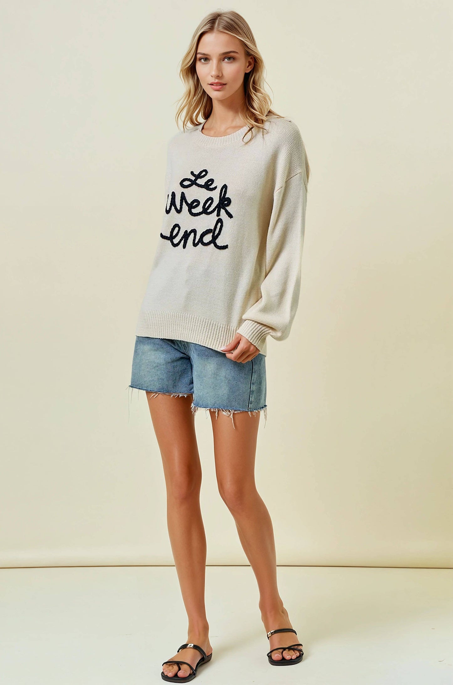 Black LE WEEKEND Sweater