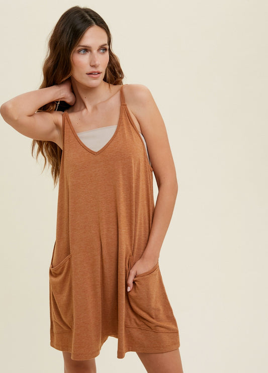 Boho Brown Lounge Romper