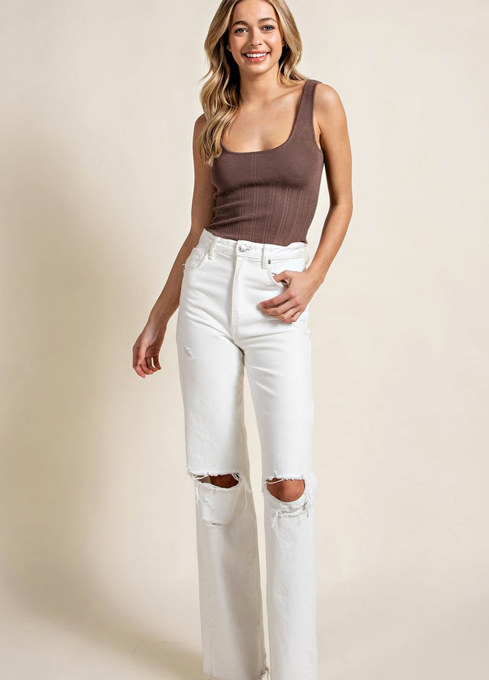 Corset Style Knit Top, Three Colors - Jade Creek Boutique