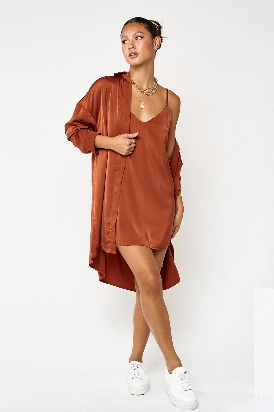 Sateen Copper Two Piece Set