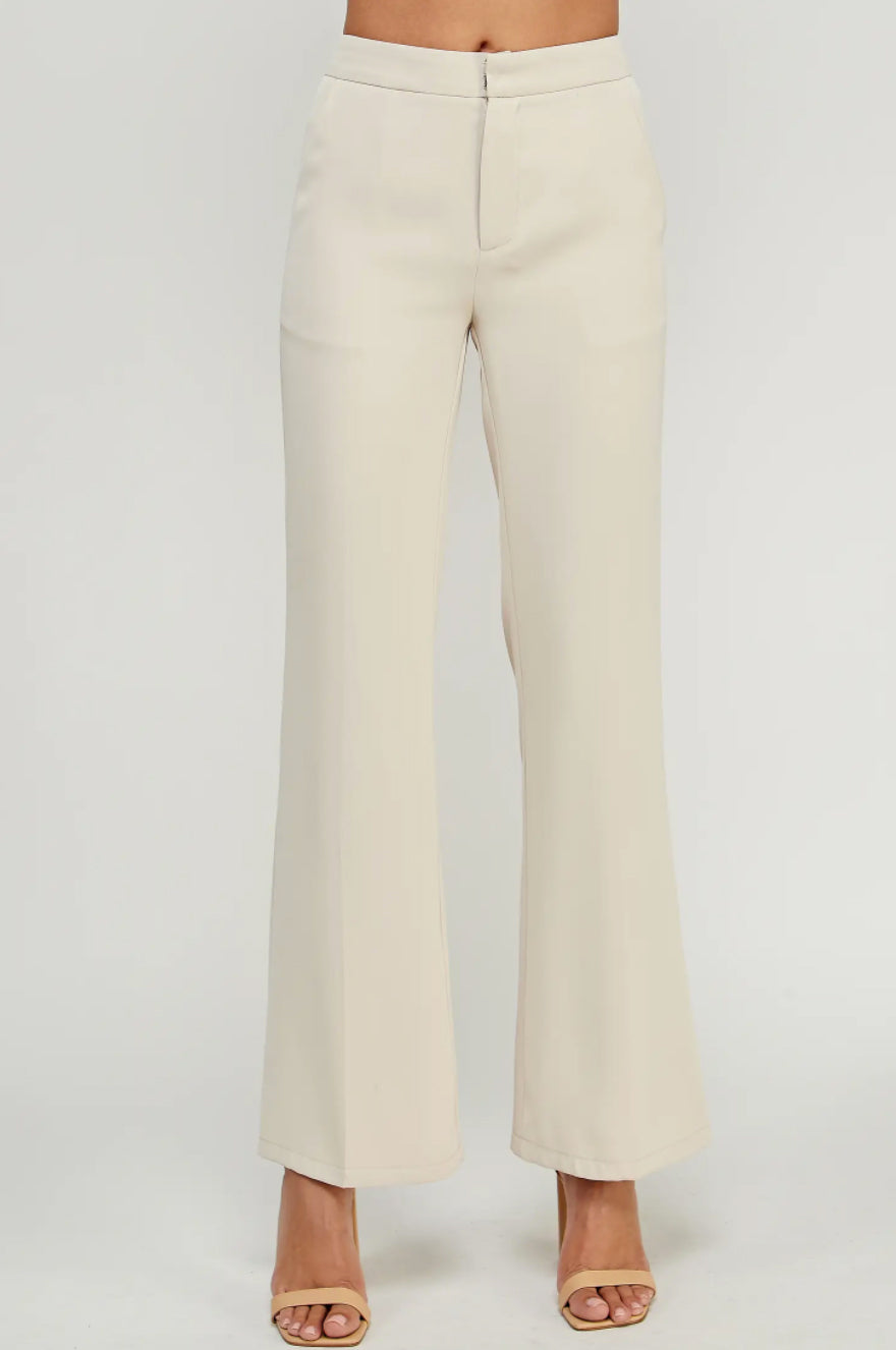 Cream Flair Pant