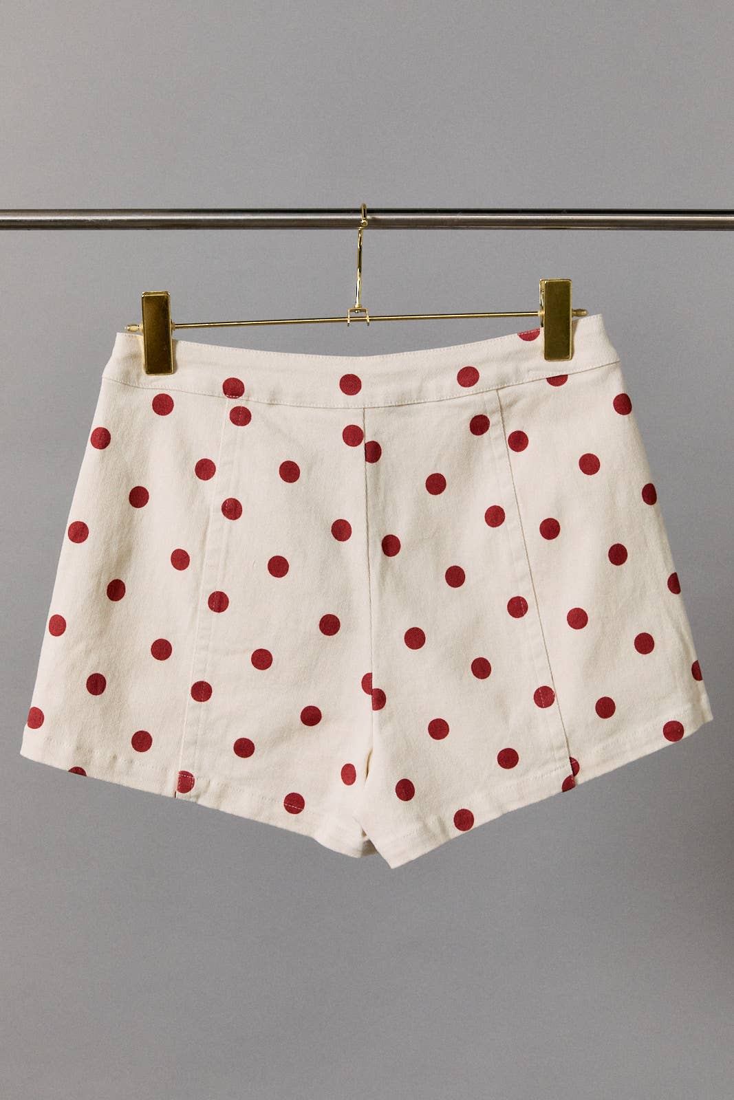 Red Polka Dot Denim Shorts - Jade Creek Boutique