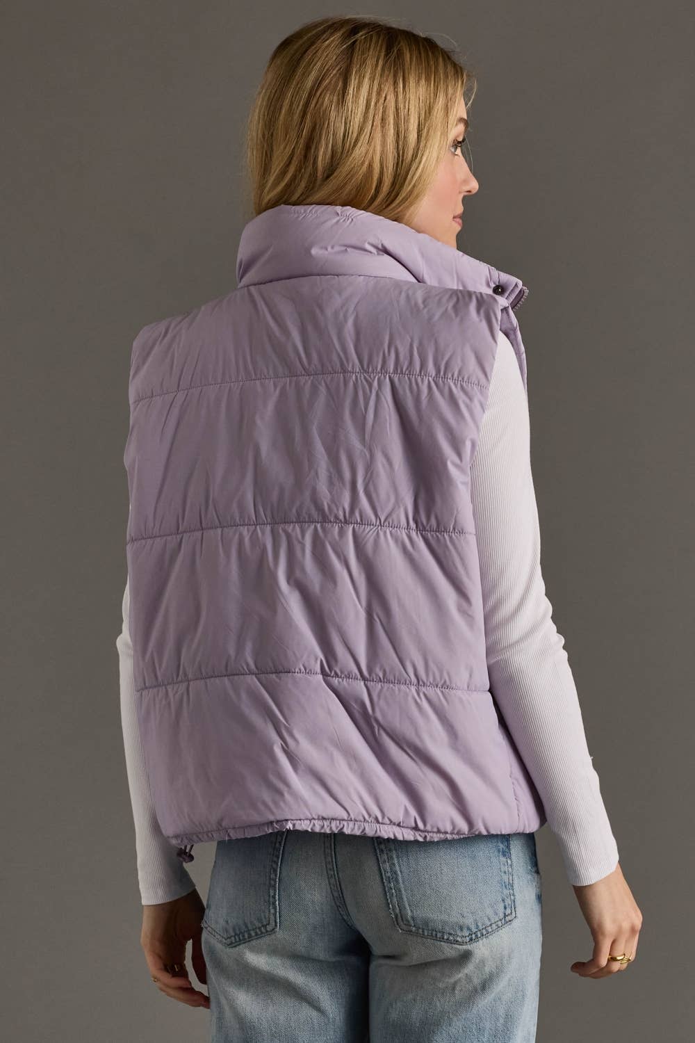 Lightweight Lavender Puffer Vest
