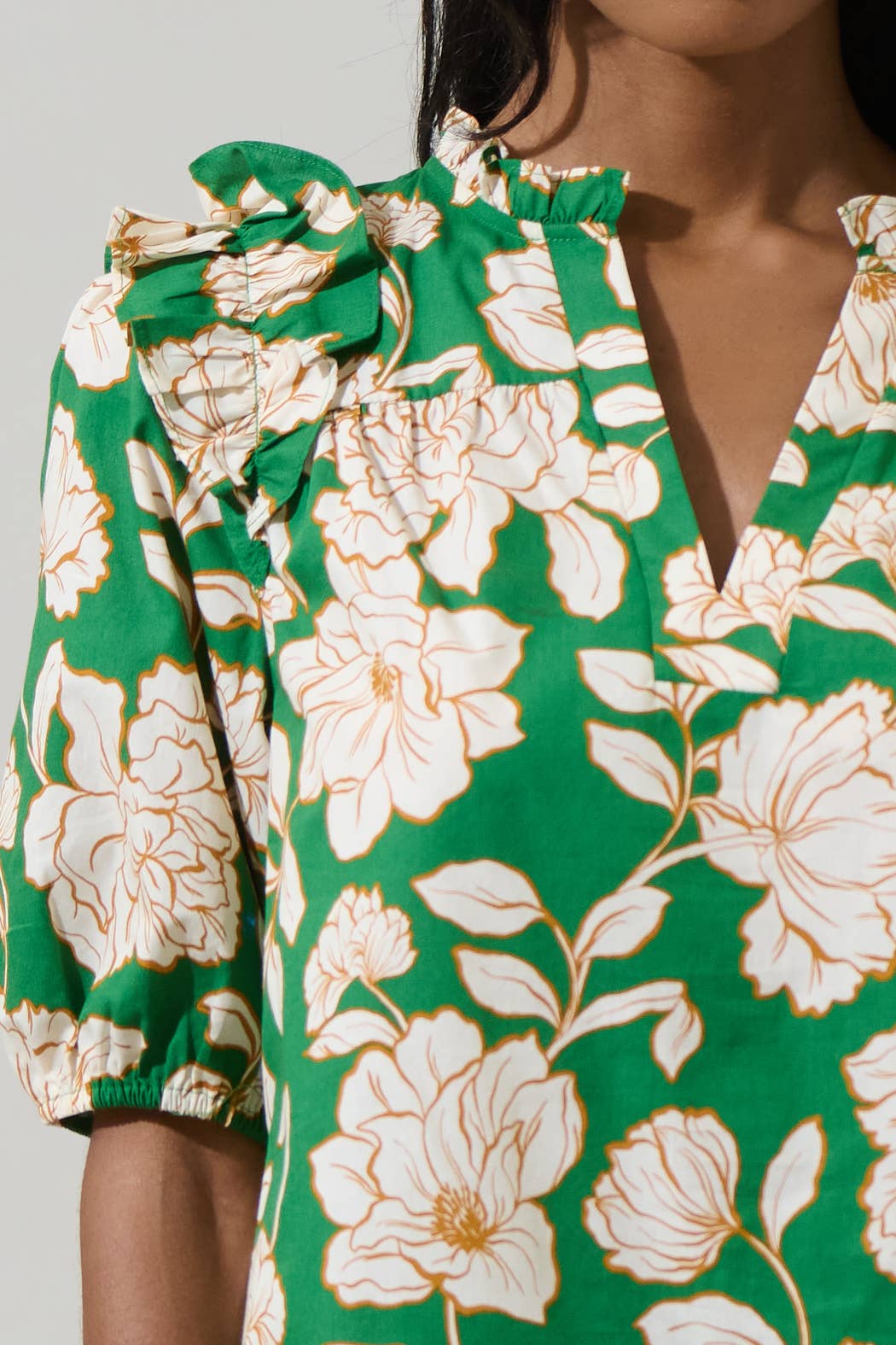 Lucena Floral Paz Poplin Top