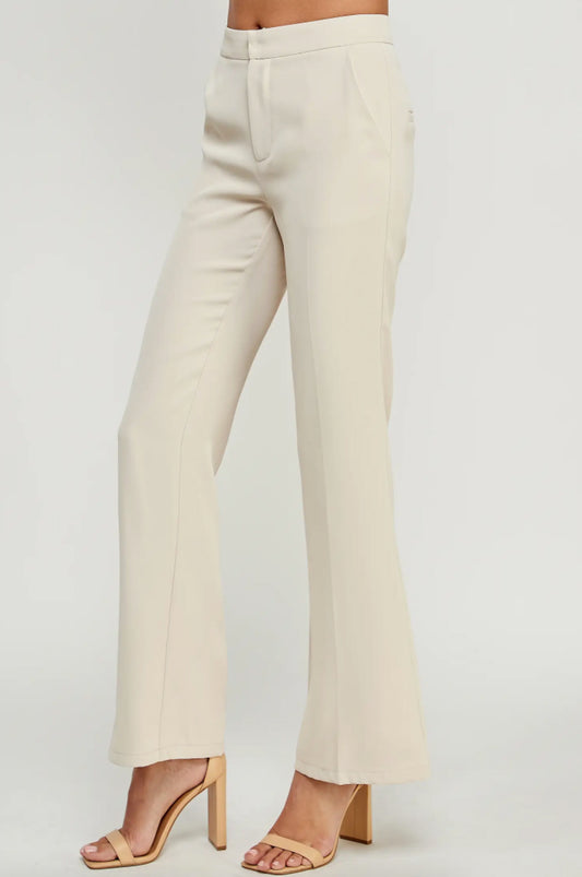 Cream Flair Pant